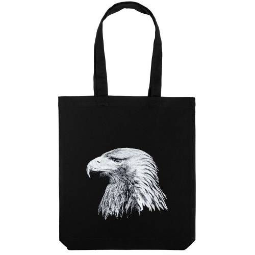 Холщовая сумка Like an Eagle, черная фото 2