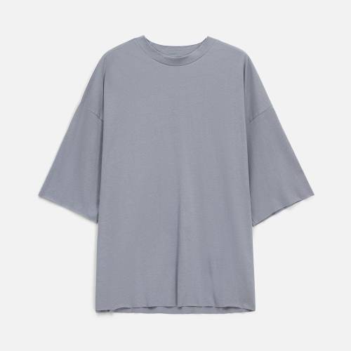 Футболка унисекс оверсайз T1, серая фото 16