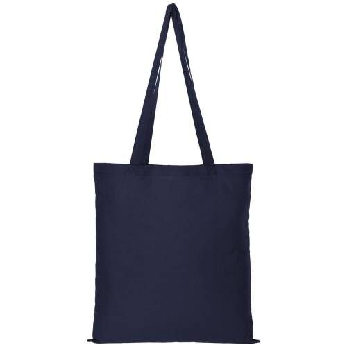 Холщовая сумка Optima 135, темно-синяя фото 3