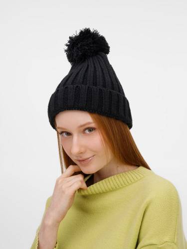 Шапка HappyGo, черная фото 4 Шапка HappyGo, черная фото 4