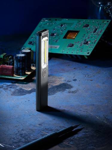 Фонарик-факел аккумуляторный Wallis с магнитом, серый фото 11