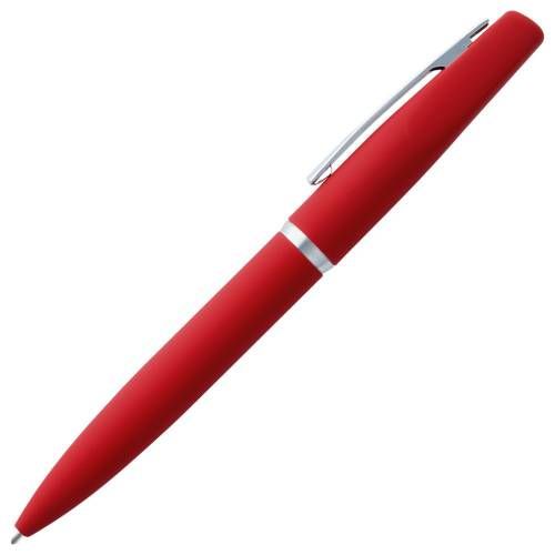 Ручка шариковая Bolt Soft Touch, красная фото 3