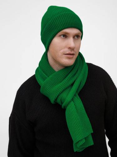 Шарф Nobilis Mono, ярко-зеленый фото 8