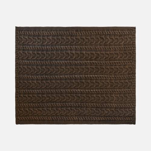 Плед Hygge, коричневый фото 3