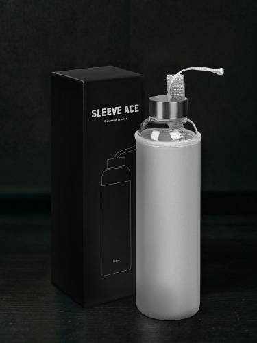 Бутылка для воды Sleeve Ace, серая фото 10