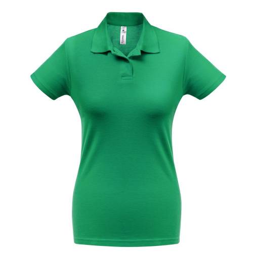 Рубашка поло женская ID.001 зеленая фото 2