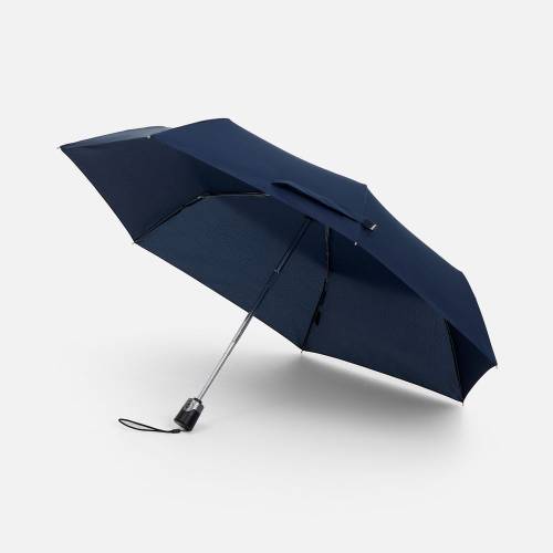 Складной зонт Take It Duo, темно-синий фото 2
