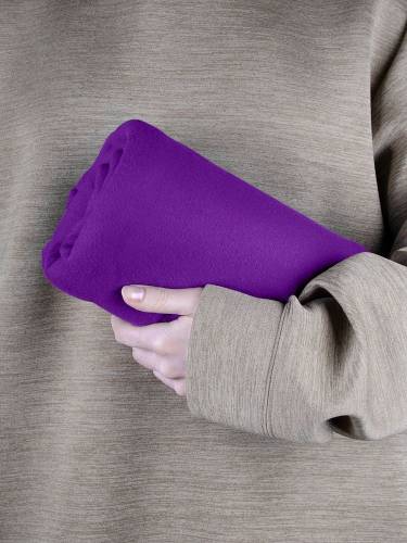 Флисовый плед Warm&Peace, фиолетовый фото 6