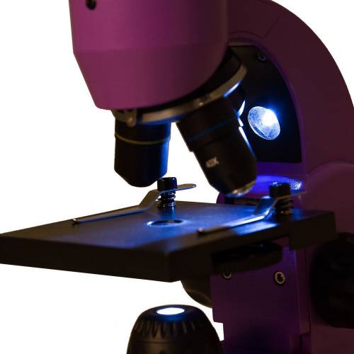 Монокулярный микроскоп Rainbow 50L с набором для опытов, фиолетовый фото 7