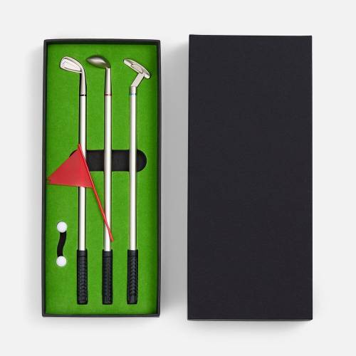 Настольный мини-гольф Golfink, черный с зеленым яблоком фото 3