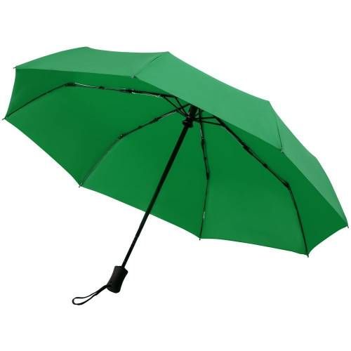 Зонт складной Monsoon, ярко-зеленый фото 3