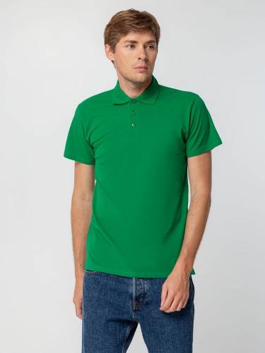 Рубашка поло мужская Spring 210, ярко-зеленая фото 6