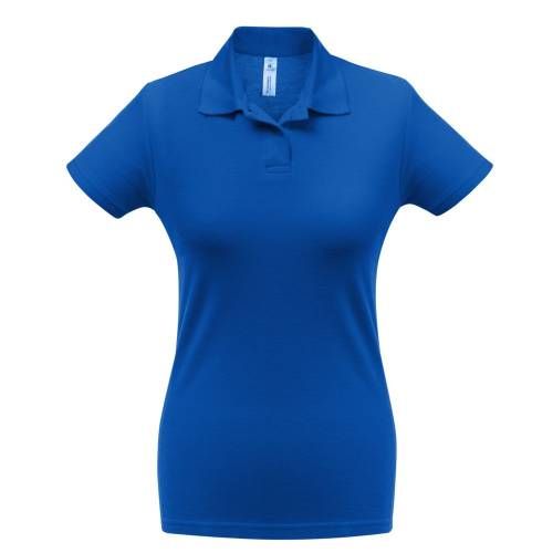 Рубашка поло женская ID.001 ярко-синяя фото 2