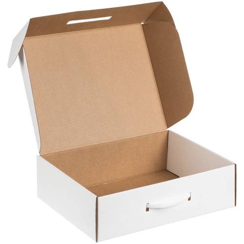 Коробка самосборная Light Case, белая, с белой ручкой фото 3