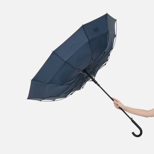 Зонт-трость Abrego, темно-синий фото 8