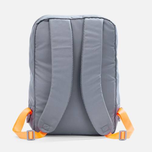 Рюкзак B2, серый с оранжевыми стропами фото 4