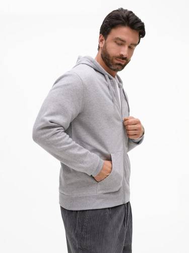 Толстовка унисекс Stone, серый меланж фото 6