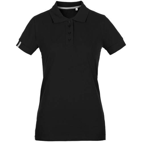 Рубашка поло женская Virma Premium Lady, черная фото 2