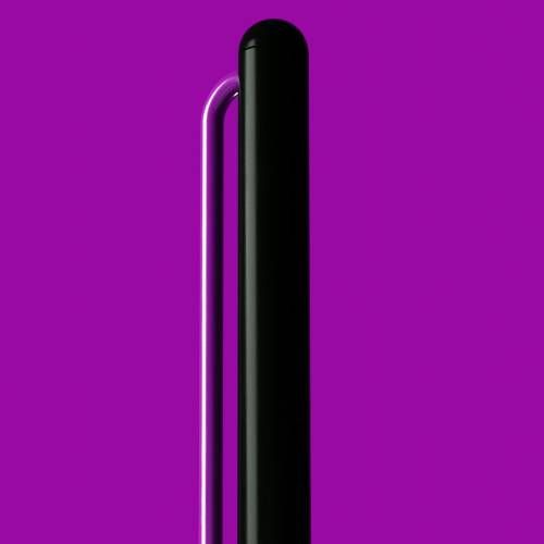 Шариковая ручка GrafeeX в чехле, черная с фиолетовым фото 3