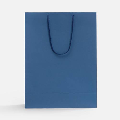 Пакет бумажный Porta XL, синий фото 3