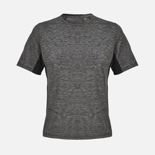 Футболка спортивная унисекс Storm, черный меланж фото 2 Футболка спортивная унисекс Storm, черный меланж фото 2