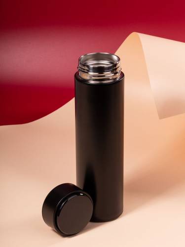 Смарт-бутылка с заменяемой батарейкой Long Therm, черная фото 13
