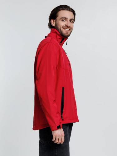 Куртка софтшелл мужская Zagreb, красная фото 9