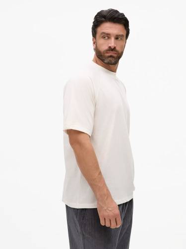 Футболка унисекс оверсайз T2, молочно-белая фото 3