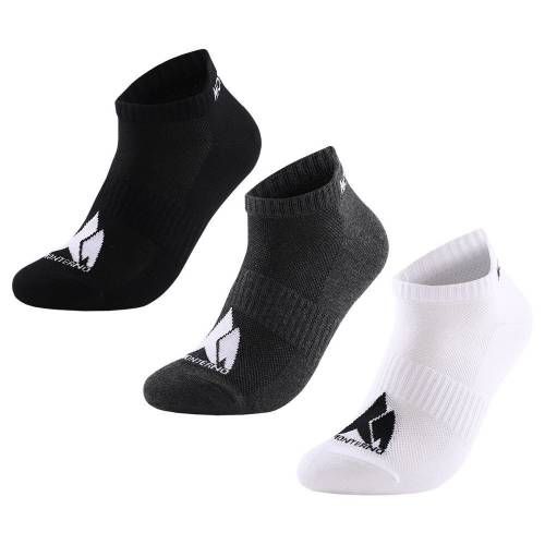 Набор из 3 пар спортивных носков Monterno Sport, черный, серый и белый фото 2