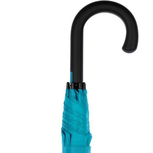 Зонт-трость Undercolor с цветными спицами, бирюзовый фото 6