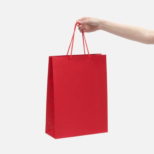 Пакет бумажный Porta XL, красный фото 4