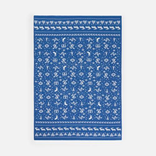 Плед Holidale, синий с молочным фото 5 Плед Holidale, синий с молочным фото 5