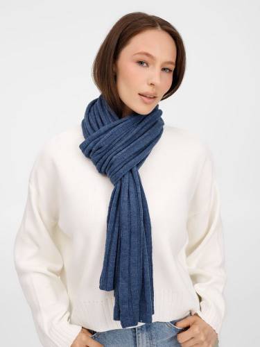 Шарф Metelitsa, синий меланж (джинс) фото 7