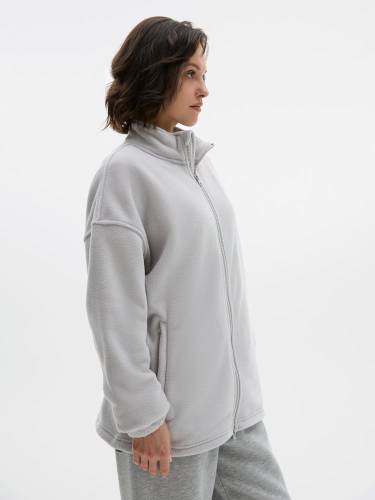 Куртка флисовая унисекс Nebo, светло-серая фото 12