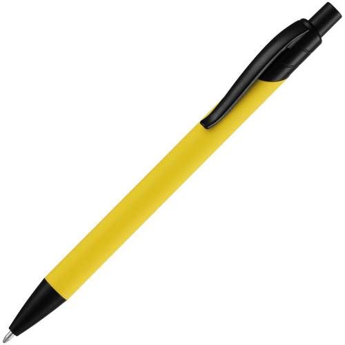 Ручка шариковая Undertone Black Soft Touch, желтая фото 2