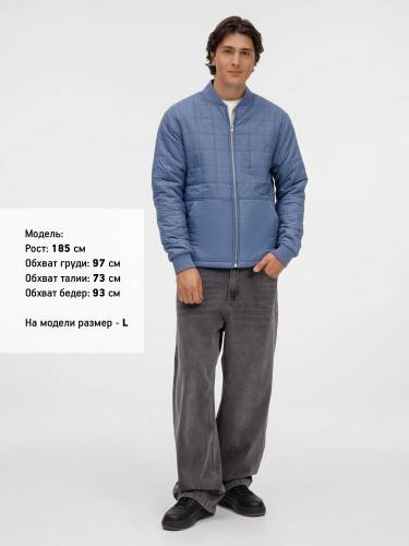 Куртка унисекс Warmbridge, синяя (джинс) фото 8
