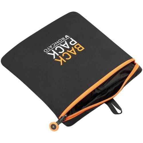 Складной рюкзак Compact Neon, черный с оранжевым фото 8