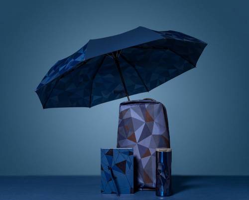 Складной зонт Gems, синий фото 6