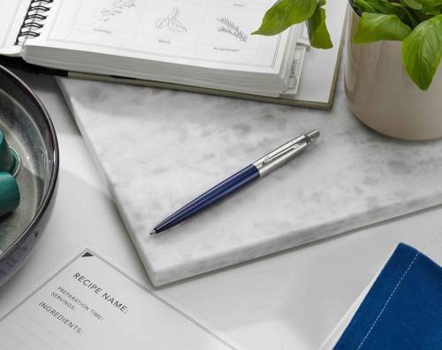 Ручка шариковая Parker Jotter Royal Blue CT фото 5