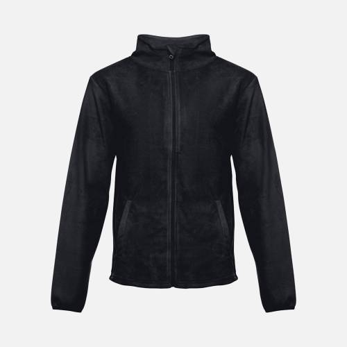 Куртка флисовая мужская Helsinki, черная фото 2