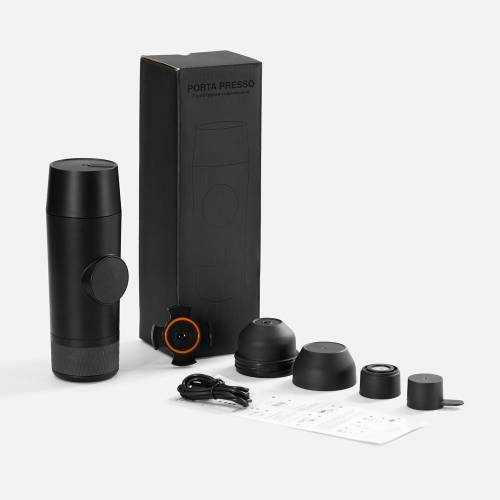 Портативная кофемашина Porta Presso, черная фото 6