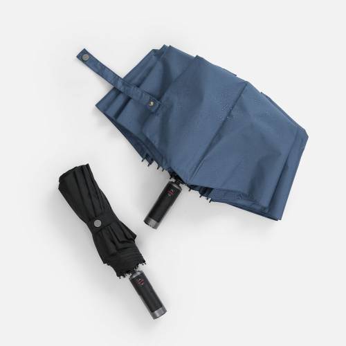 Зонт складной Regenfall, темно-синий фото 11