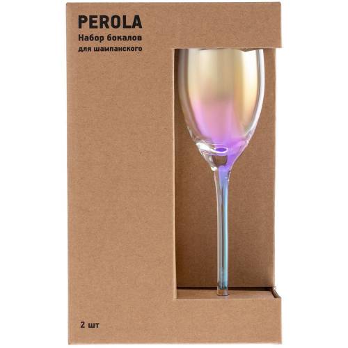 Набор из 2 бокалов для шампанского Perola фото 2