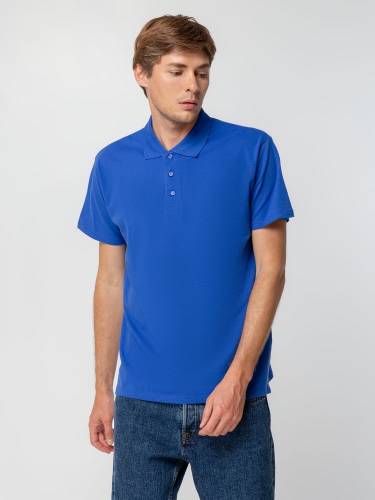 Рубашка поло мужская Spring 210, ярко-синяя (royal) фото 6