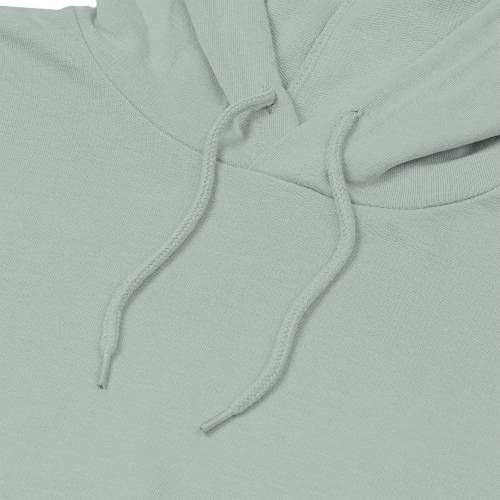 Толстовка с капюшоном унисекс Hoodie, серо-зеленая фото 4