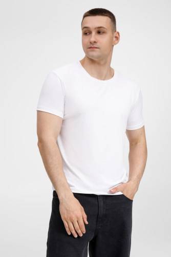 Футболка унисекс Senti, белая фото 2