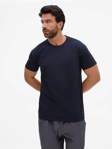 Футболка унисекс Regent 150, темно-синяя (navy) фото 5