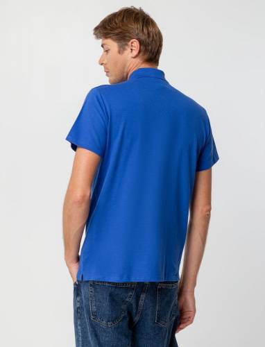 Рубашка поло мужская Summer 170, ярко-синяя (royal) фото 7
