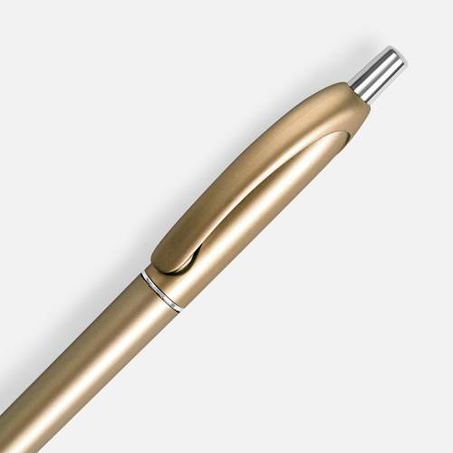 Ручка шариковая Bright Spark, золотистая фото 4