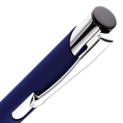 Ручка шариковая Keskus Soft Touch, темно-синяя фото 5